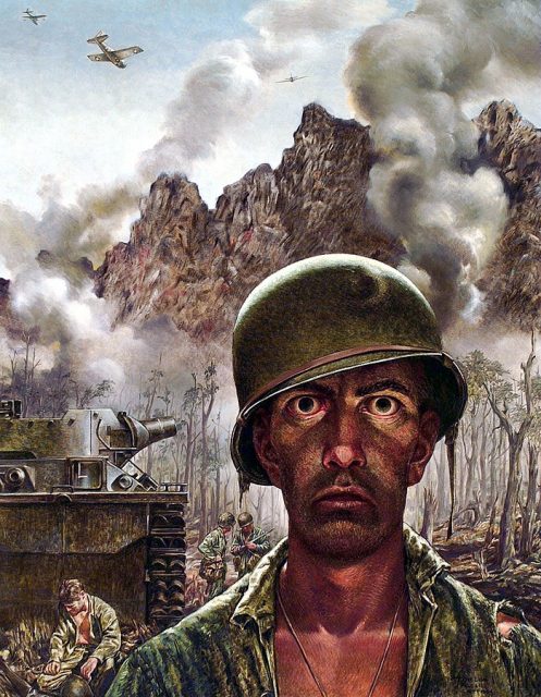 “The 2000 Yard Stare”, by Thomas Lea, 1944, WWII.