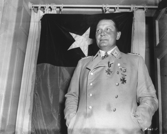 Hermann Göring in captivity in 1945.