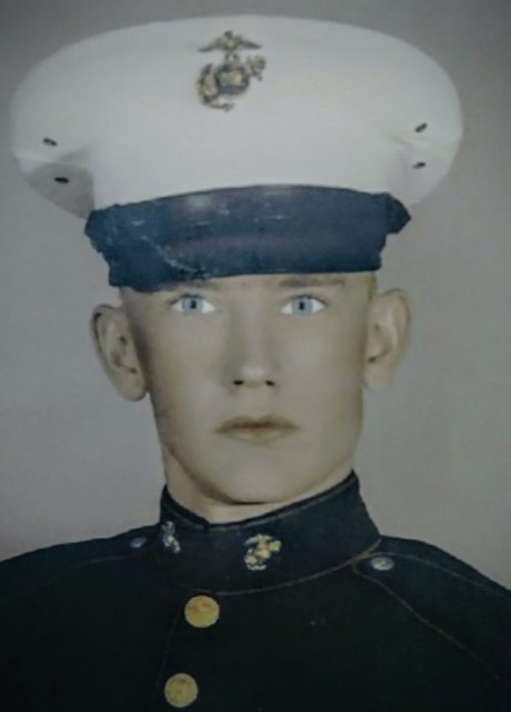 Williams is pictured his Marine Corps dress uniform after completing his boot camp at the Marine Corps Recruit Depot in San Diego in early 1962. Courtesy of Jim Williams
