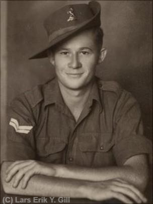 Vic Knibb, aged 18 in 1943. Photo: Lars Erik Y. Gill.