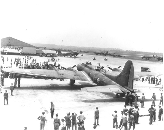 The Memphis Belle during the War Bond campaign