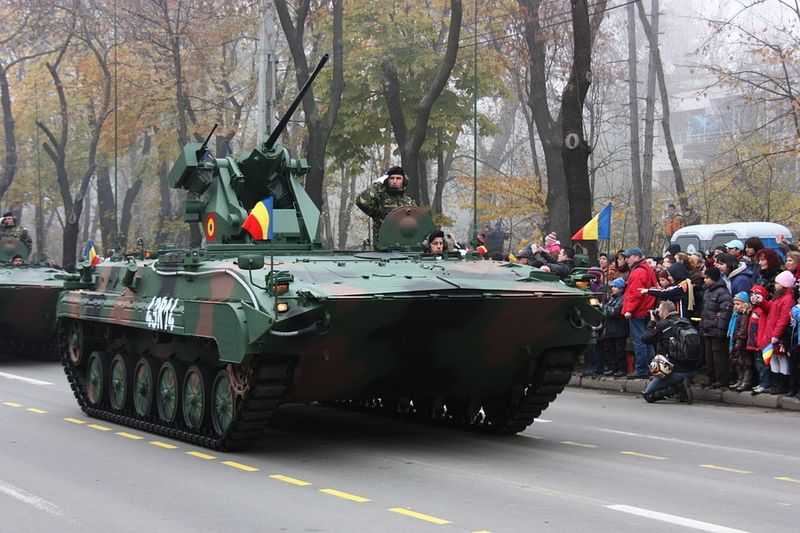 Romanian MLI-84 IFV on parade – nicubunu CC BY-SA 2.0