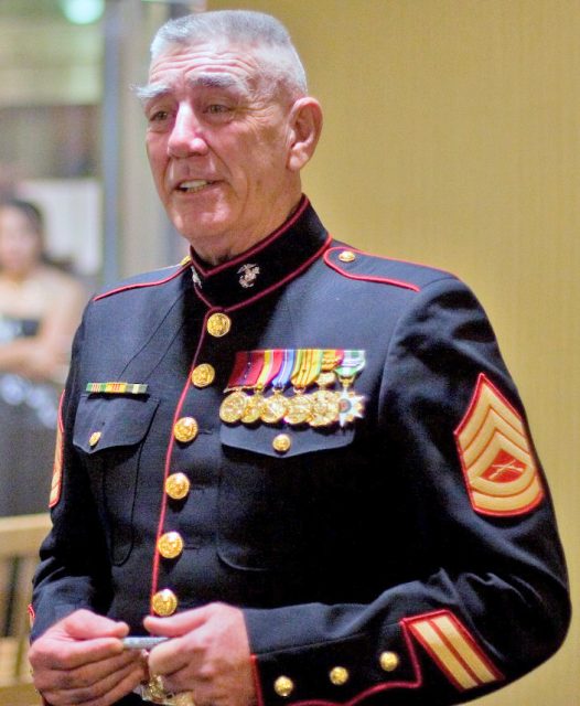 Retired Marine and actor R. Lee Ermey. By Zachary BY – CC BY-SA 3.0