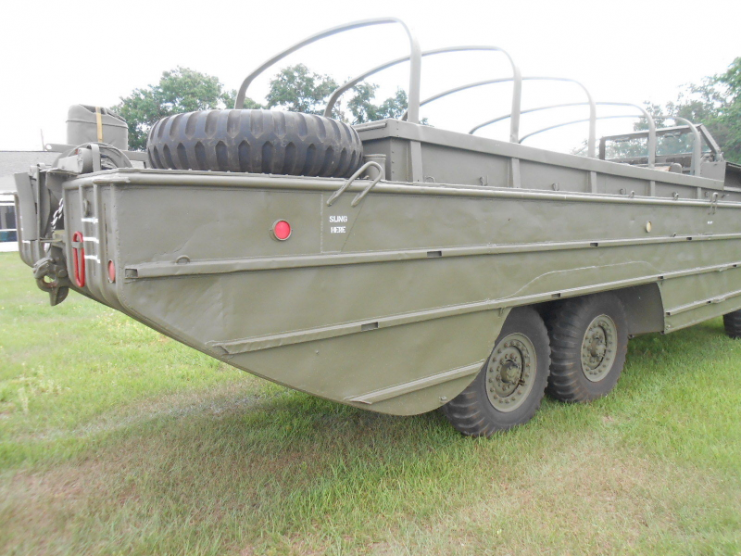 The DUKW was innovative – it was the first vehicle that allowed the driver to vary the tire pressure from inside the cab.