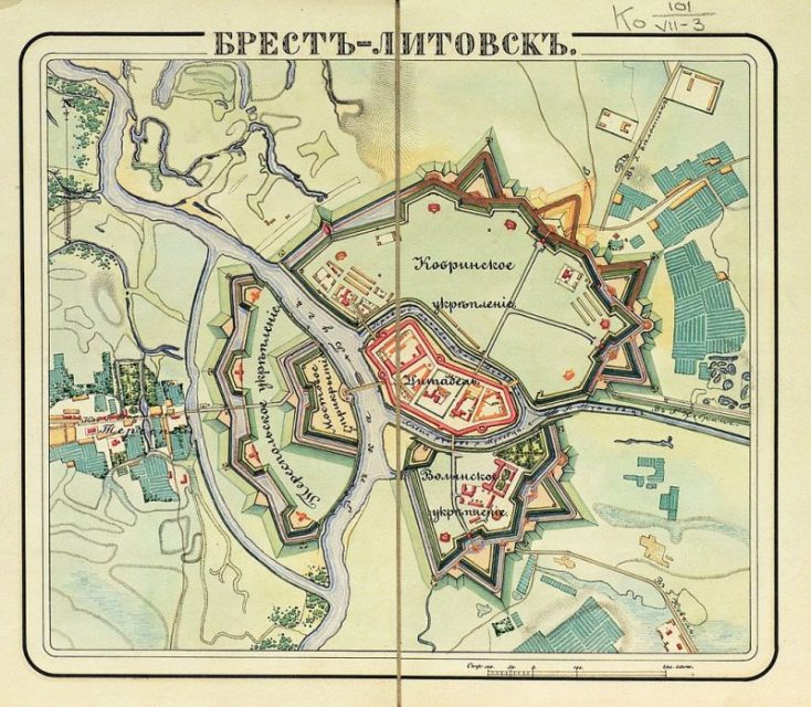 The fortress in the 1830s