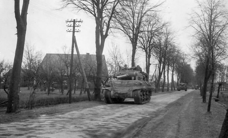 2nd Armored Division M36 in Lipperode, Germany 2 April 1945