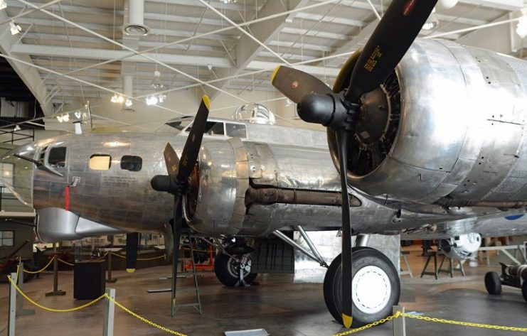 B-17 bomber at the Mighty Eighth Air Force Museum. By Bubba73 (Jud McCranie) – CC BY-SA 4.0