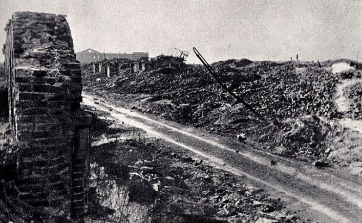 Warsaw Ghetto area after the war