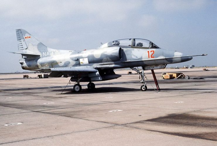 TA-4J Skyhawk of VF-126.