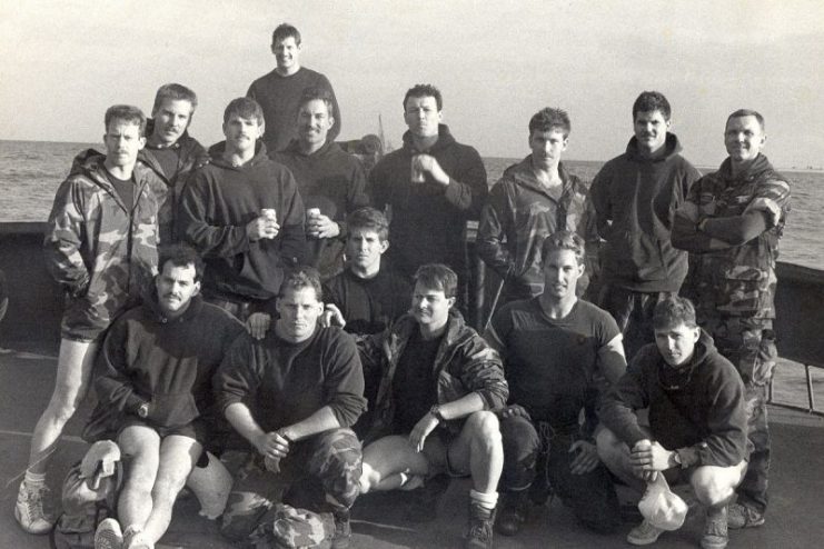 Members of SEAl team, 1990.