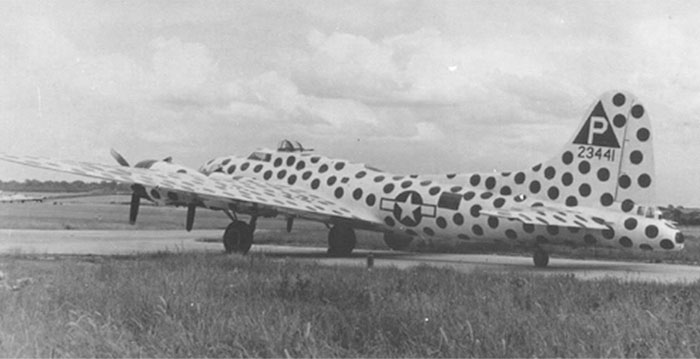 B-17F Flying Fortress aircraft Spotted Cow, was the Lead Assembly Ship of 384th Bombardment Group, flying with the 547th Bombardment Squadron, and based at RAF Grafton Underwood