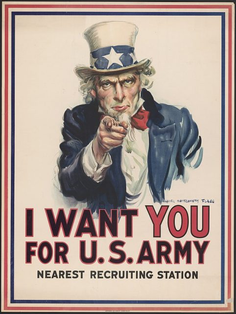 “I Want You For The U.S. Army Enlist Now” Poster.