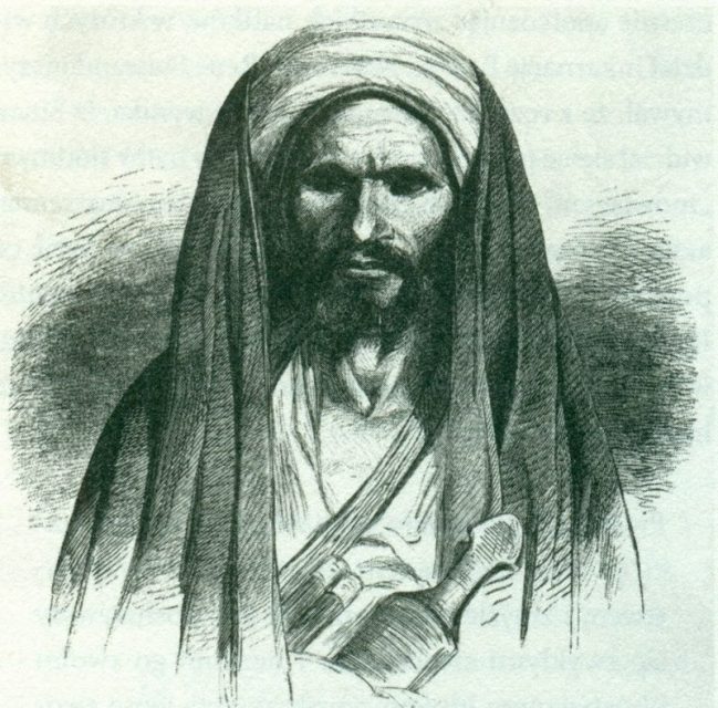Engraving of the Elder from the Mountains, as Hassan-e Sabbah was called, 19th century. Photo: Unknown-CC BY-SA 4.0