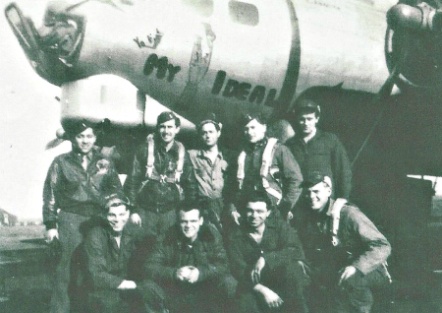Joe Glasser and crew, 94th Bomb Group, 1945 Bud Porter and crew, 95th Bomb Group, 1945 (Joe is standing, second from left).