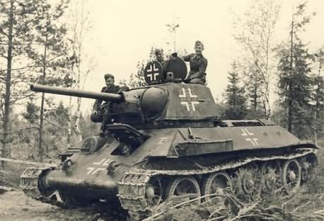 Another Captured T-34 used by the German Army.
