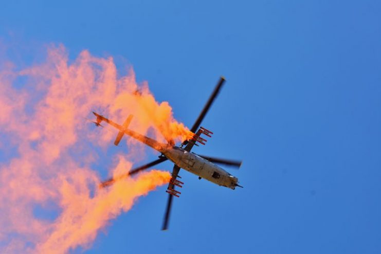 Belly side of an Mi-24 during Air Show