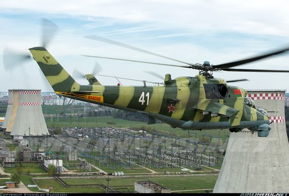 Belorussian Mi-24K on Patrol.