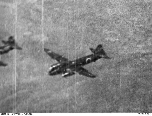 Japanese “Betty” bomber near Darwin.
