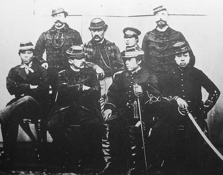 The French military advisers and their Japanese allies in Hokkaido.