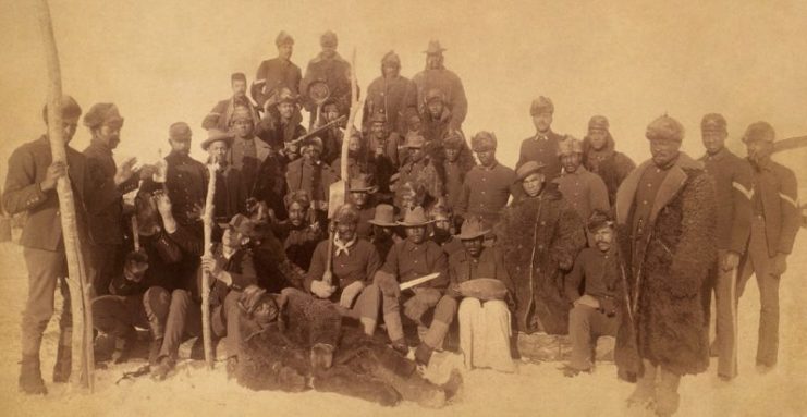 Buffalo Soldiers of the 25th Infantry in Montana.