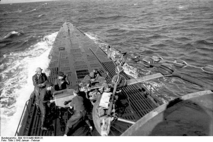U-123 in 1942. By Bundesarchiv – CC BY-SA 3.0 de