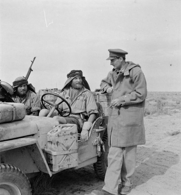Lieutenant Colonel David Stirling officer commanding the SAS in the Middle East.
