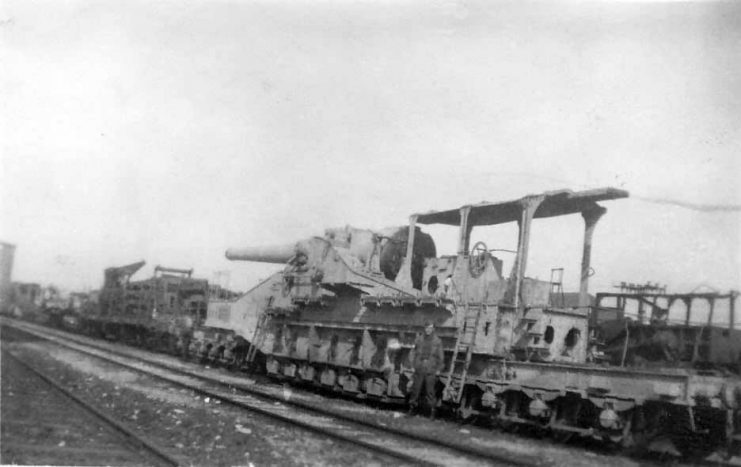 German 27,4 cm Railroad Gun Artillery France