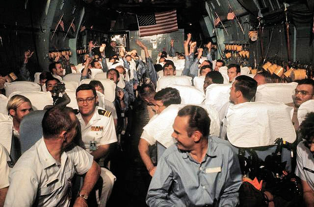 American POW’s after their release in 1973.