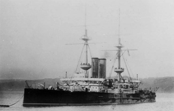 HMS Ocean was typical of pre-dreadnought battleships.