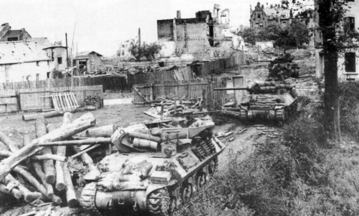 684th Tank Destroyer Battalion, Aachen October 1944