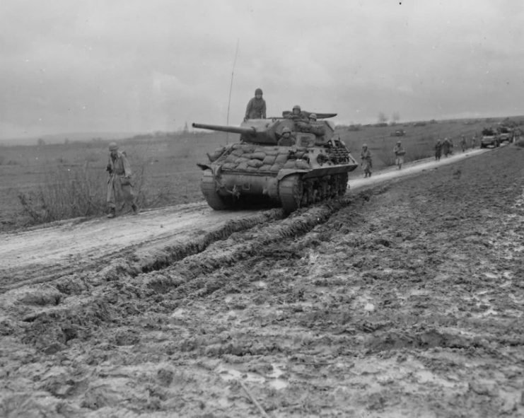 2nd French Armored Division M10, Halloville, France 13 November 1944