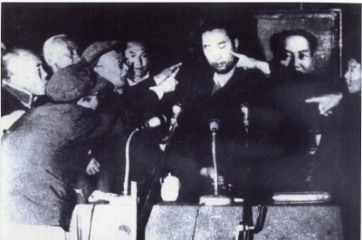 The Tibetan Panchen Lama during a struggle session,1964.
