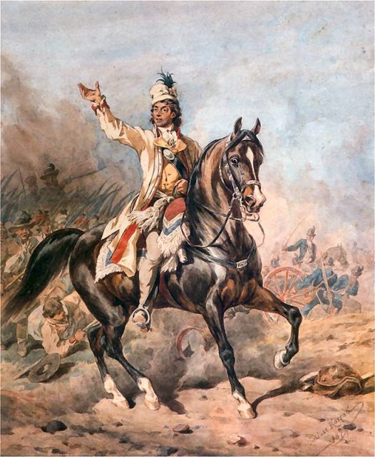 Equestrian portrait of Tadeusz Kościuszko