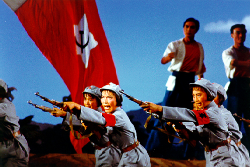 A scene from the Red Detachment of Women – one of the Model Dramas promoted during the Cultural Revolution.