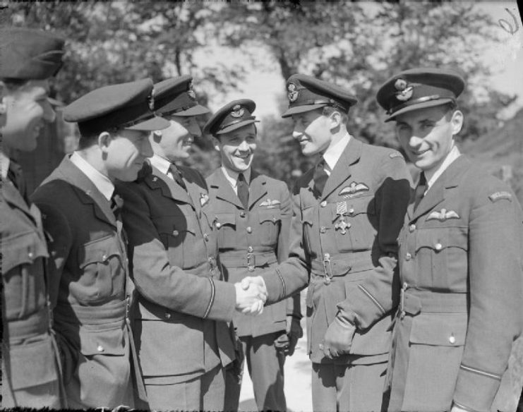 Belgian RAF pilots of No. 609 Squadron.