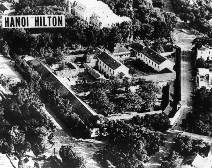 The “Hanoi Hilton” POW Camp – 1970 aerial photo.