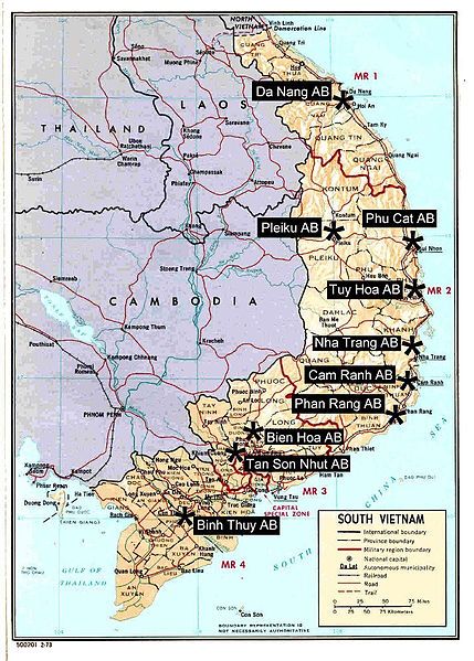 U.S. Bases in South Vietnam
