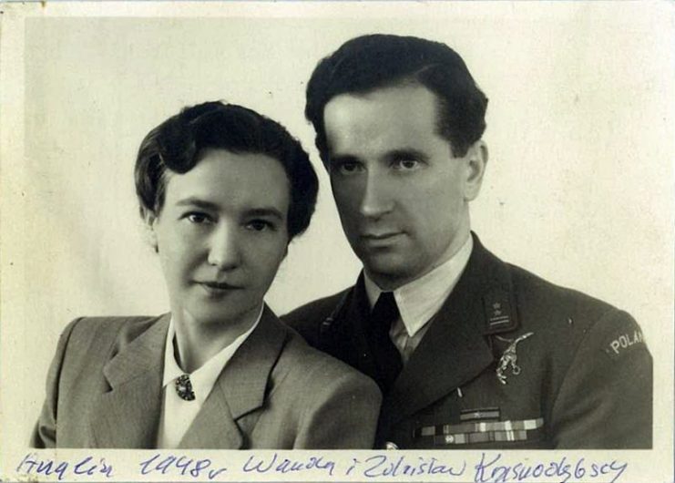 Zdzisław Krasnodębski with his wife Wanda, 1948. Photo: Jacekra1 / CC-BY-SA 4.0