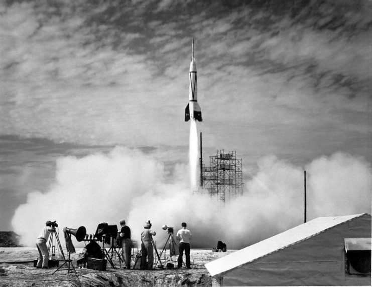 US test launch of a Bumper V-2.