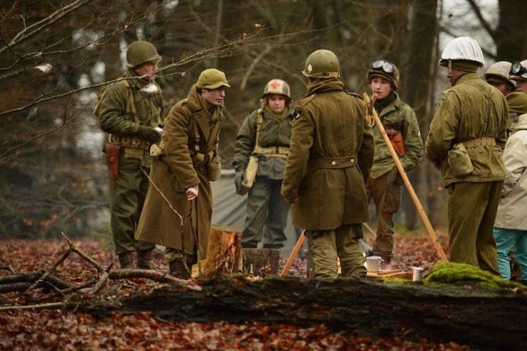 World War II reenactors in Bastogne.