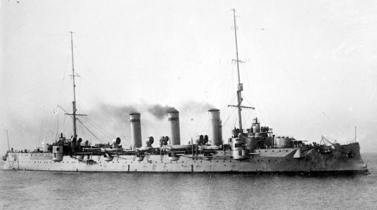 Imperial Russian cruiser Oleg in 1918