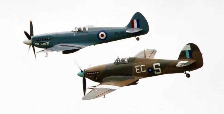 Spitfire and Hurricane. By Tony Hisgett / CC BY 2.0