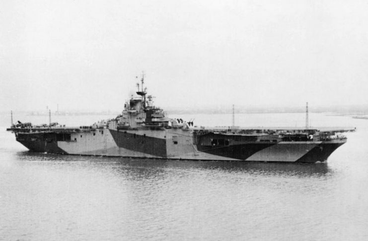 Aircraft carrier USS Antietam.