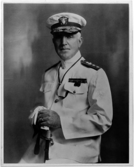 Portrait photograph of Vice Adm. Harley Hannibal Christy taken in June 1929. At that time, he was Commander Battleship Division. Earlier in his career, at the rank of captain, Christy took command of the armored cruiser San Diego (ACR-6) and was with her when she was sunk in July 1918. U.S. Navy Photo courtesy of Naval History and Heritage Command.