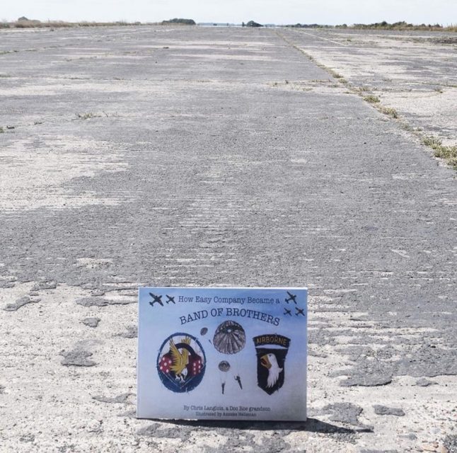 Warms my heart to see my book on the runway of Upottery Field where the men of the 506th took off on D-Day. So many heroes walked this runway. Thanks Upottery Airfield Heritage Trust!!