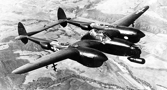 44-27234 a former P-38L converted as a P-38M Night Lightning.