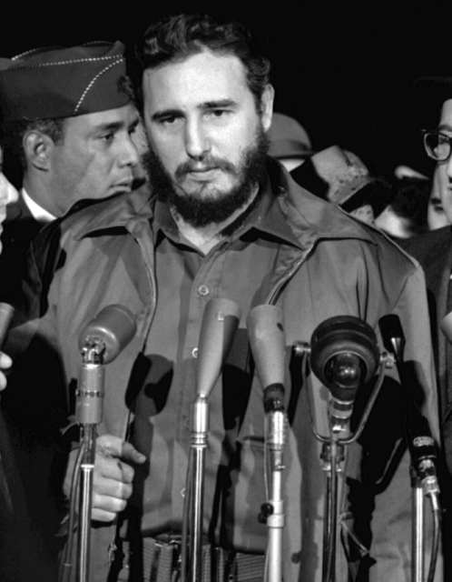 Castro during a visit to the United States in 1959