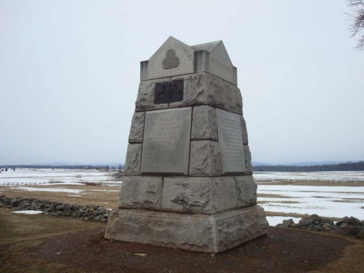 71st Pennsylvania Infantry Monument, Gettysburg Battlefield.