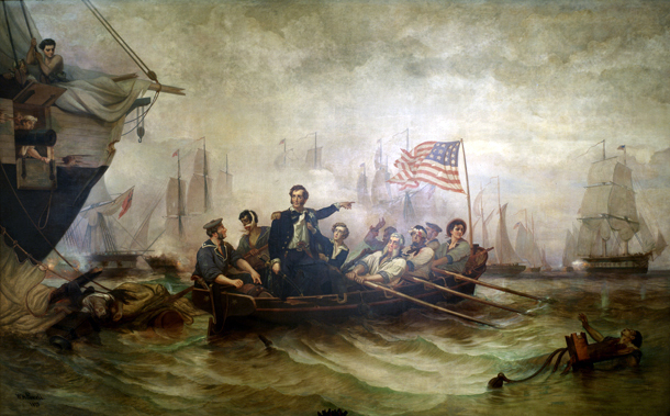 Battle of Lake Erie by William Henry Powell,