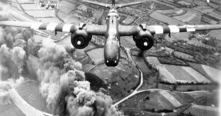US bombers in Normandy.